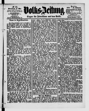 Volks-Zeitung vom 14.05.1870