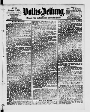 Volks-Zeitung on May 17, 1870
