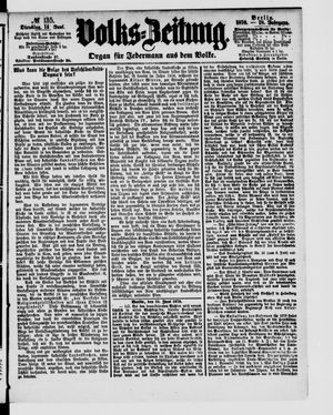 Volks-Zeitung vom 14.06.1870