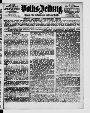 Volks-Zeitung vom 26.06.1870