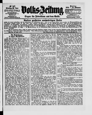 Volks-Zeitung vom 28.06.1870