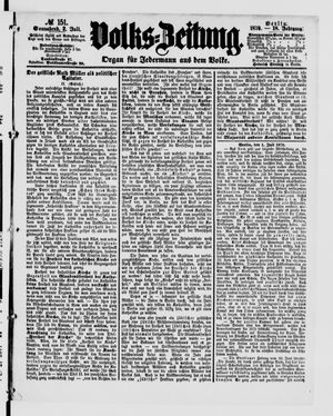 Volks-Zeitung vom 02.07.1870