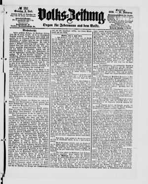 Volks-Zeitung vom 03.07.1870