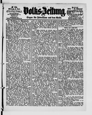 Volks-Zeitung vom 06.07.1870