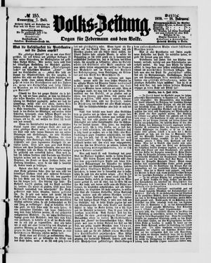 Volks-Zeitung vom 07.07.1870