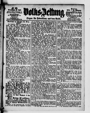 Volks-Zeitung vom 16.07.1870