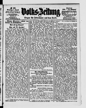 Volks-Zeitung vom 07.08.1870