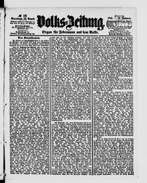 Volks-Zeitung vom 13.08.1870