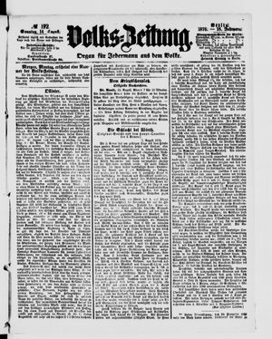 Volks-Zeitung vom 14.08.1870