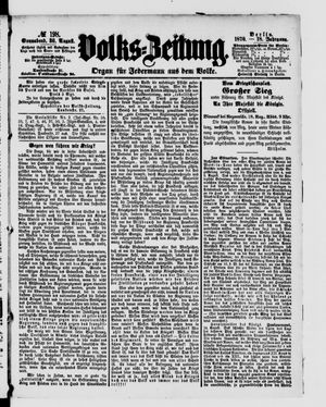 Volks-Zeitung vom 20.08.1870