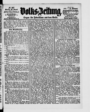 Volks-Zeitung vom 29.08.1870
