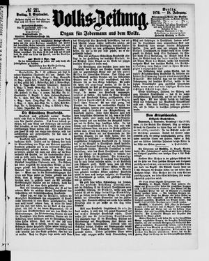 Volks-Zeitung vom 02.09.1870