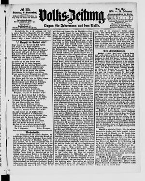 Volks-Zeitung vom 06.09.1870