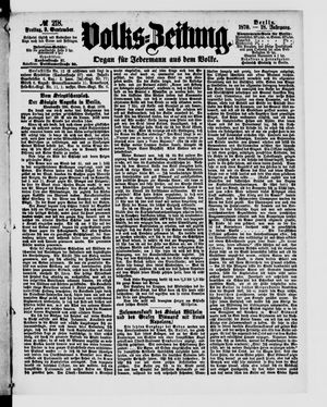 Volks-Zeitung vom 09.09.1870