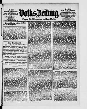 Volks-Zeitung vom 11.09.1870