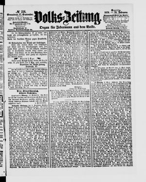 Volks-Zeitung on Sep 17, 1870