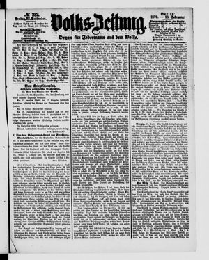 Volks-Zeitung on Sep 23, 1870