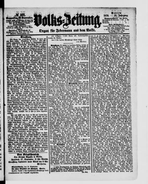 Volks-Zeitung vom 29.09.1870