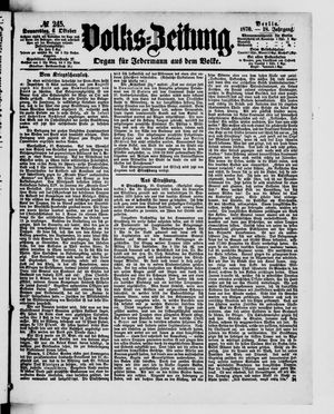 Volks-Zeitung on Oct 6, 1870