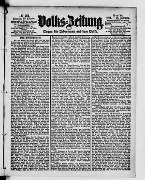 Volks-Zeitung vom 25.10.1870