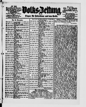 Volks-Zeitung vom 10.11.1870