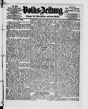 Volks-Zeitung vom 18.11.1870