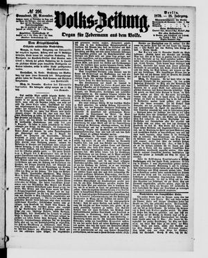Volks-Zeitung vom 26.11.1870