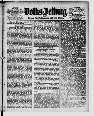 Volks-Zeitung on Dec 11, 1870