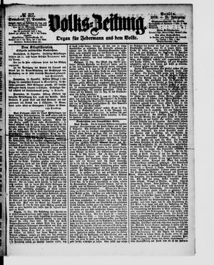 Volks-Zeitung vom 17.12.1870