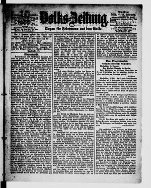 Volks-Zeitung vom 31.12.1870
