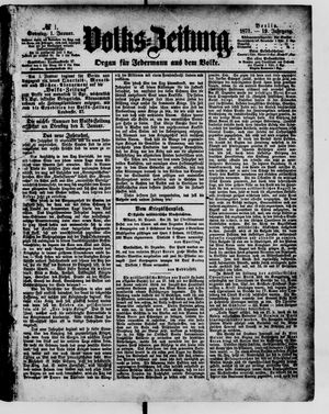 Volks-Zeitung vom 01.01.1871