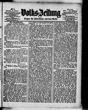 Volks-Zeitung on Jan 3, 1871