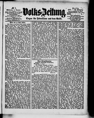 Volks-Zeitung vom 04.01.1871