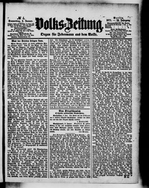Volks-Zeitung vom 05.01.1871