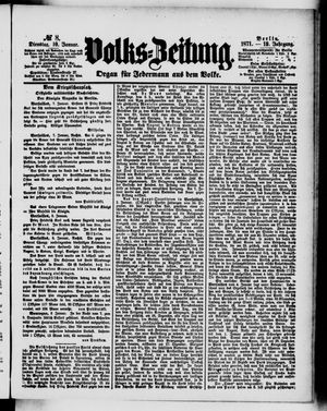 Volks-Zeitung vom 10.01.1871