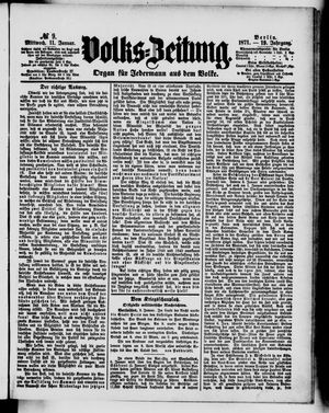 Volks-Zeitung on Jan 11, 1871