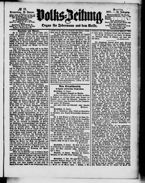 Volks-Zeitung vom 12.01.1871