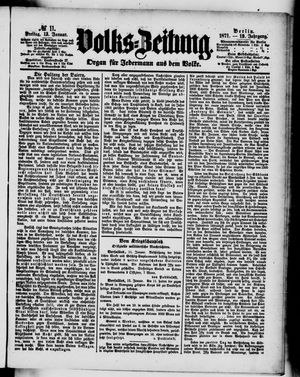 Volks-Zeitung on Jan 13, 1871