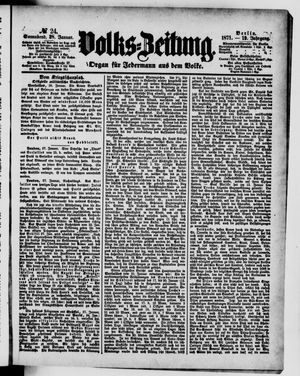 Volks-Zeitung vom 28.01.1871