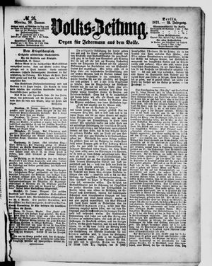 Volks-Zeitung vom 30.01.1871