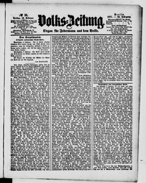 Volks-Zeitung vom 10.02.1871