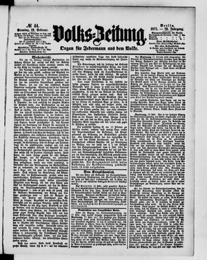 Volks-Zeitung vom 19.02.1871