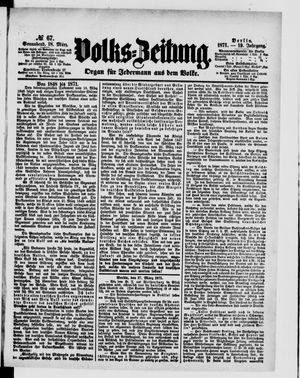 Volks-Zeitung vom 18.03.1871