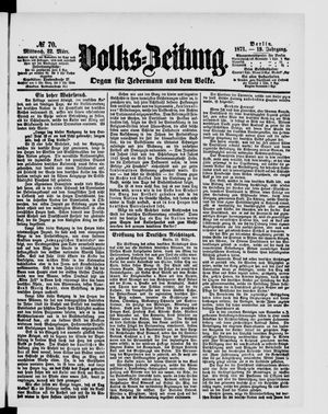Volks-Zeitung vom 22.03.1871