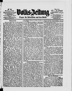 Volks-Zeitung vom 02.04.1871