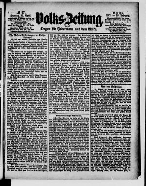 Volks-Zeitung on Apr 25, 1871
