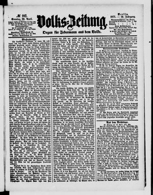 Volks-Zeitung on Apr 30, 1871