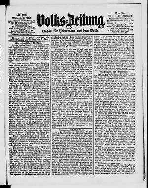 Volks-Zeitung vom 03.05.1871