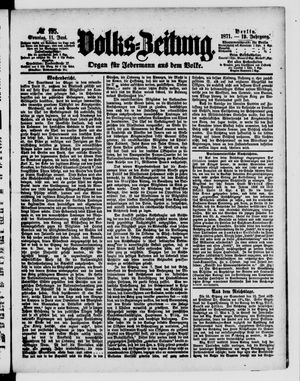 Volks-Zeitung vom 11.06.1871