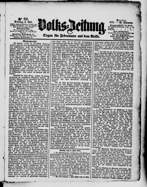 Volks-Zeitung vom 02.07.1871